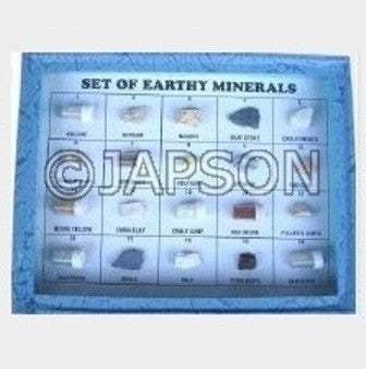 Mineral Set, Collection of 20 Earthy Minerals Mineral Set, Collection of 20 Earthy Minerals
